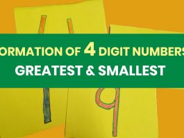 Formation of greatest and smallest four digit numbers with any given set of digits | CBSE Grade 3
