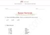 Roman numerals – practice worksheet for grade 5 mathematics